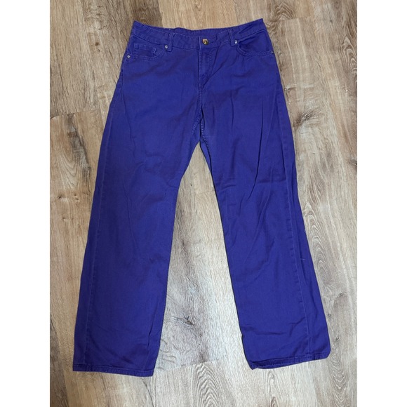 H&M Purple Straight Leg Jeans Women's Size 6 - Picture 1 of 5